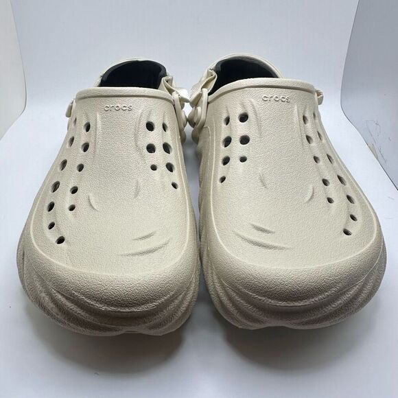 CROCS ECHO CLOG MENS 10 WOMENS 12 BONE WHITE - NEW - Picture 2 of 7